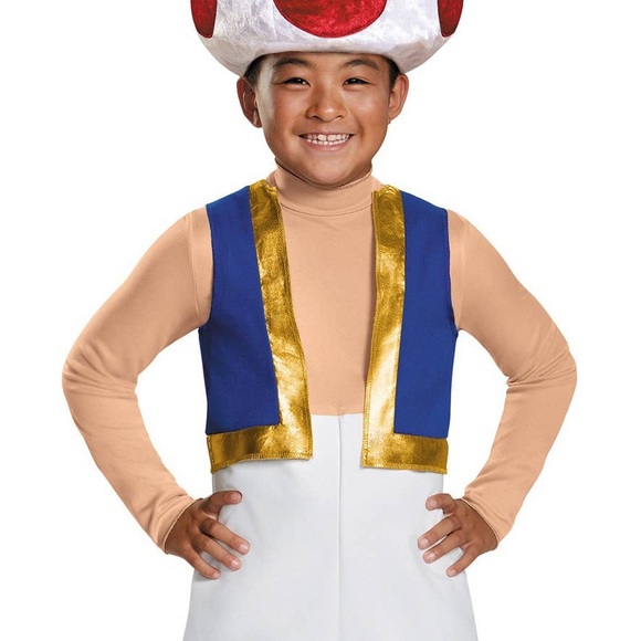 Nintendo Super Mario Toad Costume - White, Purple, Red Small 4-6 - Picture 2 of 2